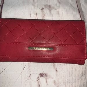 New Fashion women’s Red leather wallet Clutch.